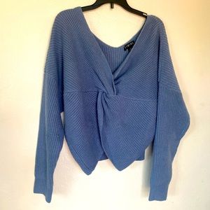 Crop knit sweater